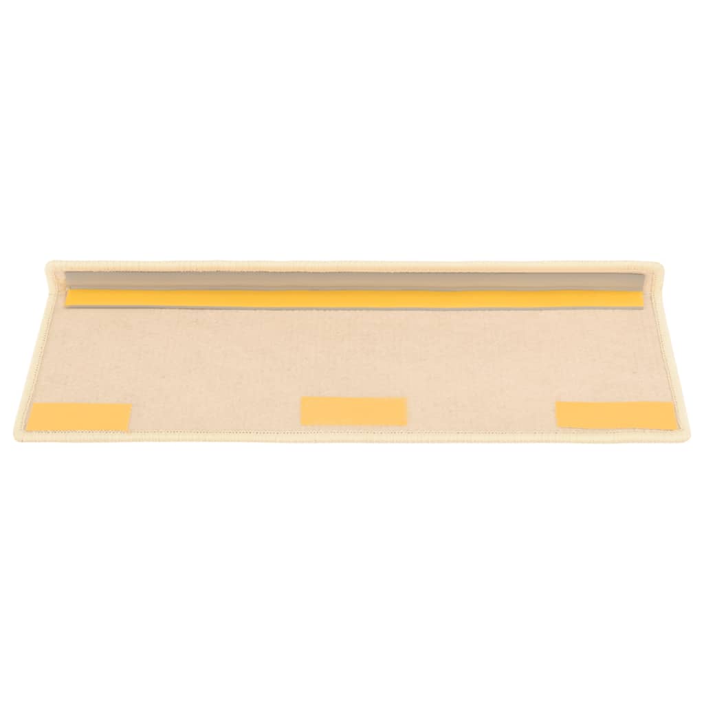 Trapmatten Zelfklevend 15 St Sisal-Look 65X25 Cm Lichtbeige
