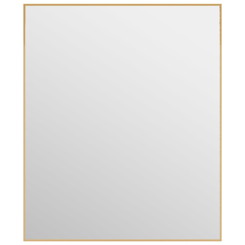 Deurspiegel 50X60 Cm Glas En Aluminium Goudkleurig