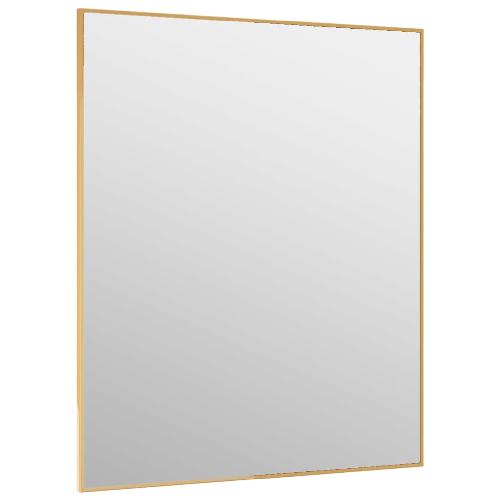 Deurspiegel 50X60 Cm Glas En Aluminium Goudkleurig