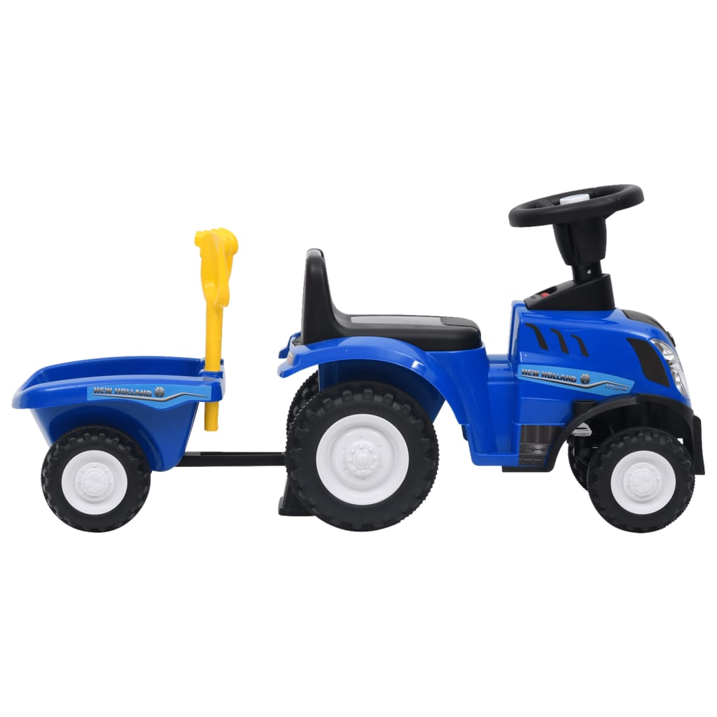 Kindertractor New Holland Blauw