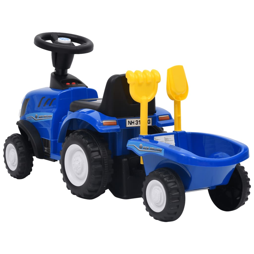 Kindertractor New Holland Blauw
