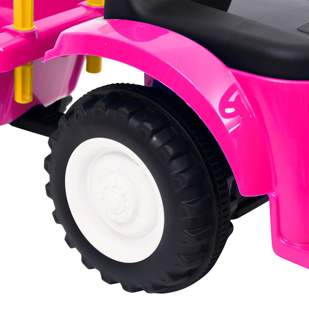 Kindertractor New Holland Roze