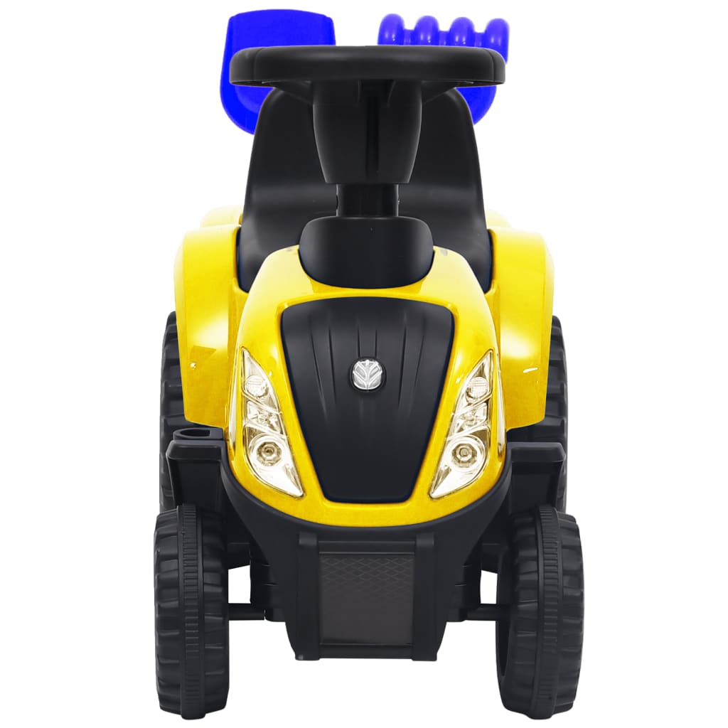 Kindertractor New Holland Geel