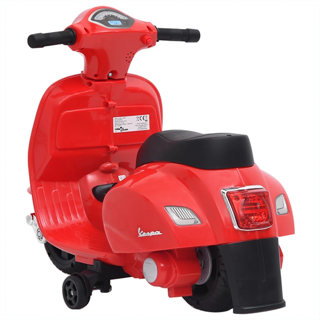 Speelgoedmotor Elektrisch Vespa Gts300 Rood