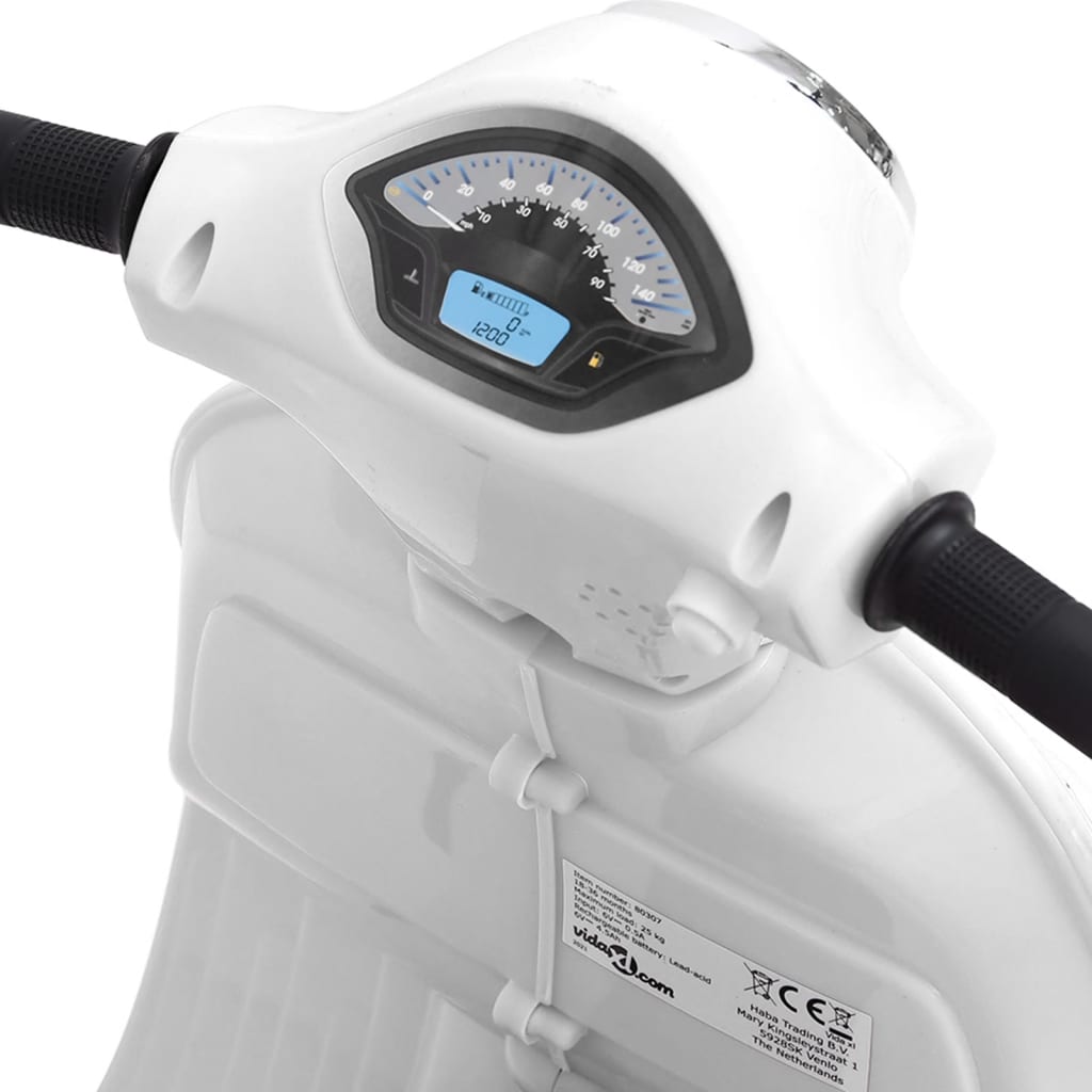Speelgoedmotor Elektrisch Vespa Gts300 Wit