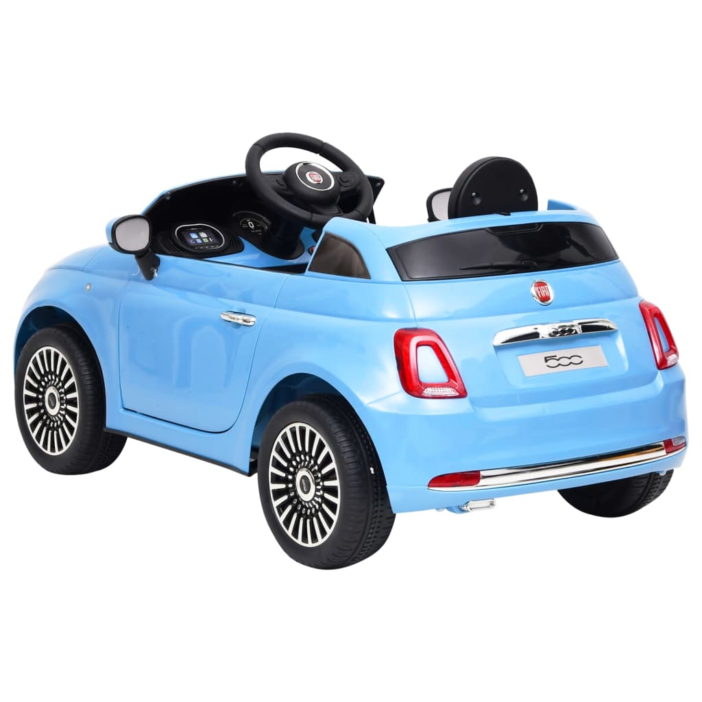 Kinderauto Fiat 500 Elektrisch Blauw
