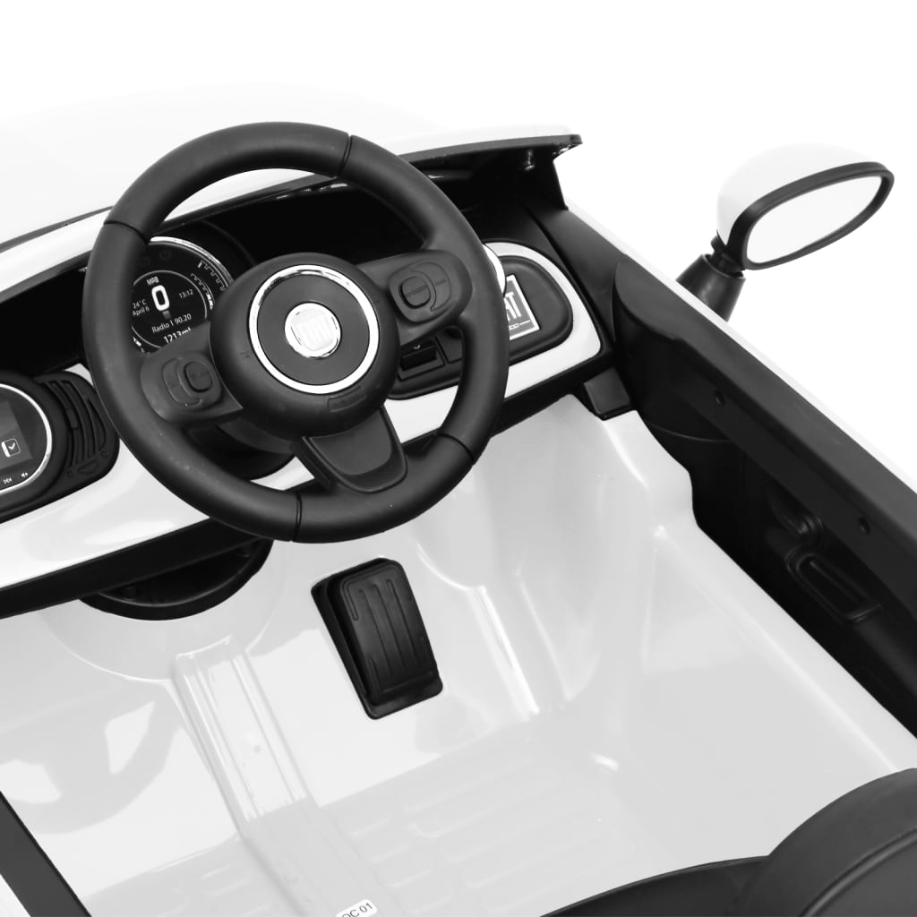 Kinderauto Fiat 500 Elektrisch Wit