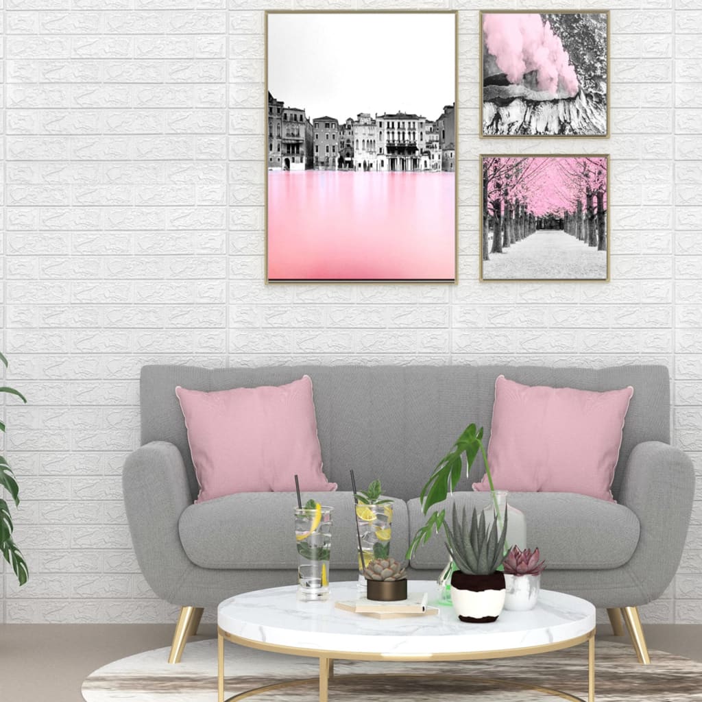 3D-Behang Zelfklevend 20 St Bakstenen Wit