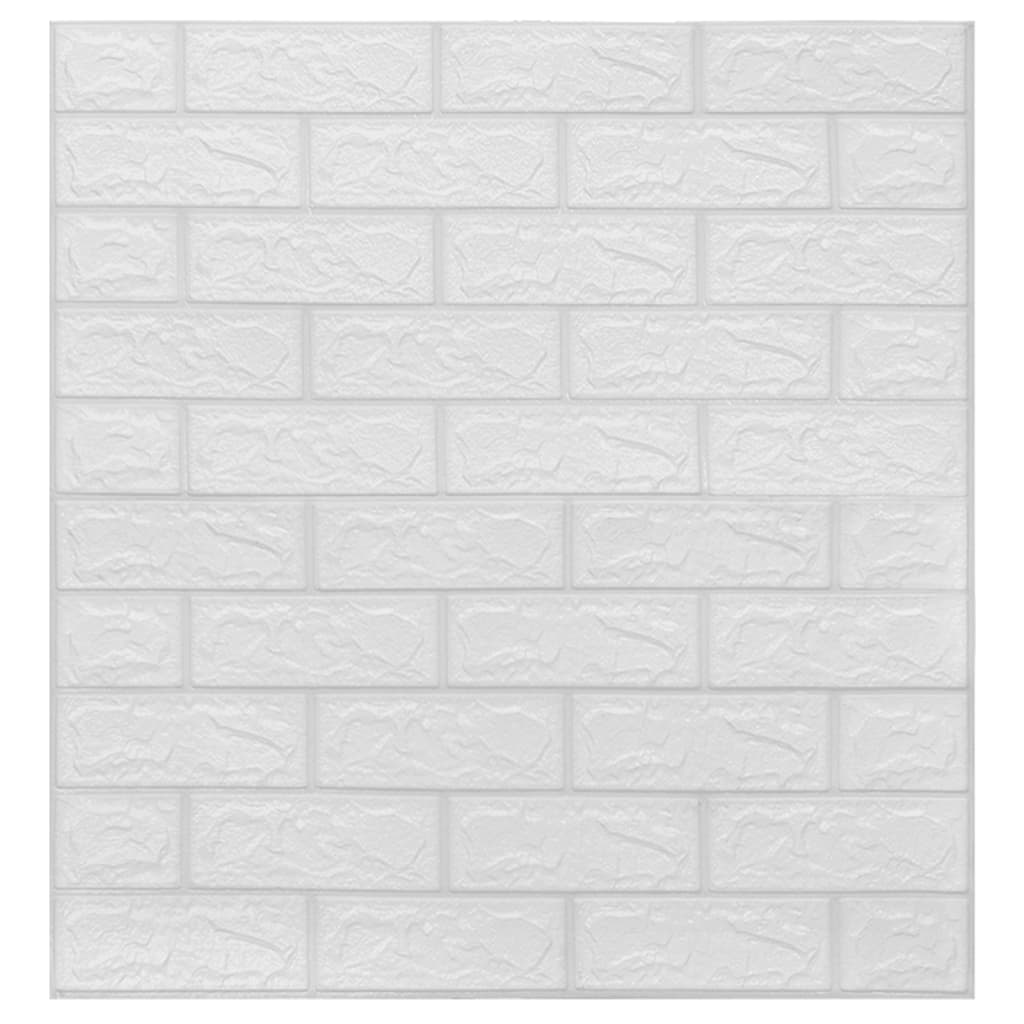 3D-Behang Zelfklevend 40 St Bakstenen Wit