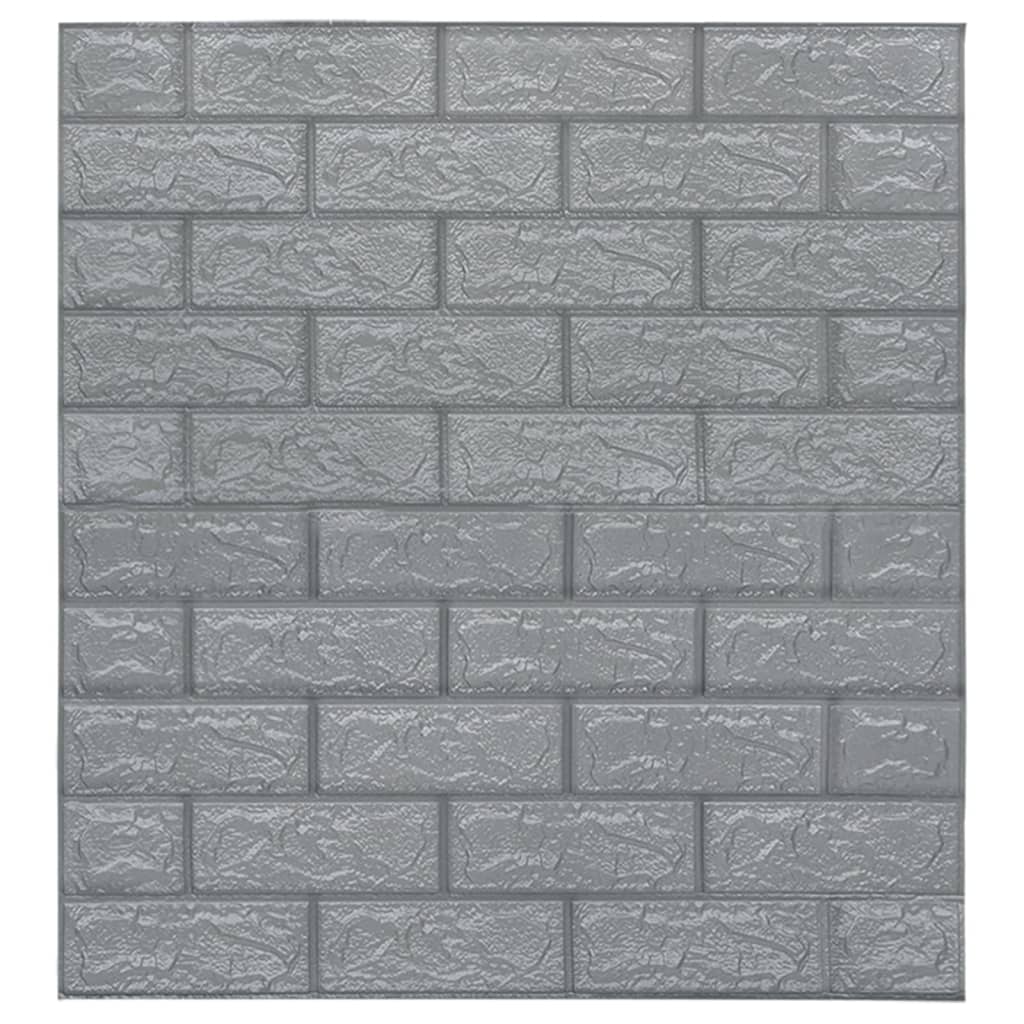 3D-Behang Zelfklevend 40 St Bakstenen Antracietkleurig