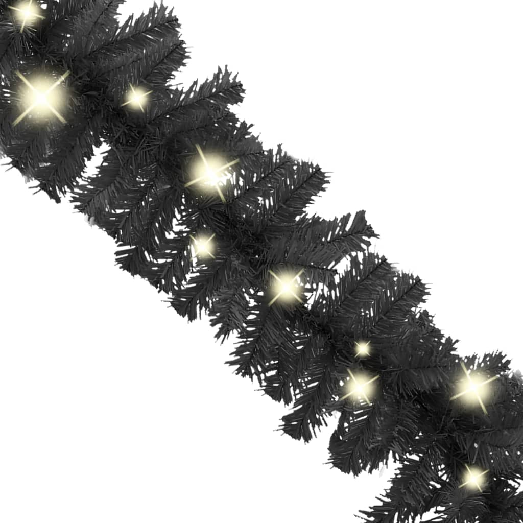 Kerstslinger Met Led-Lampjes 10 M Zwart
