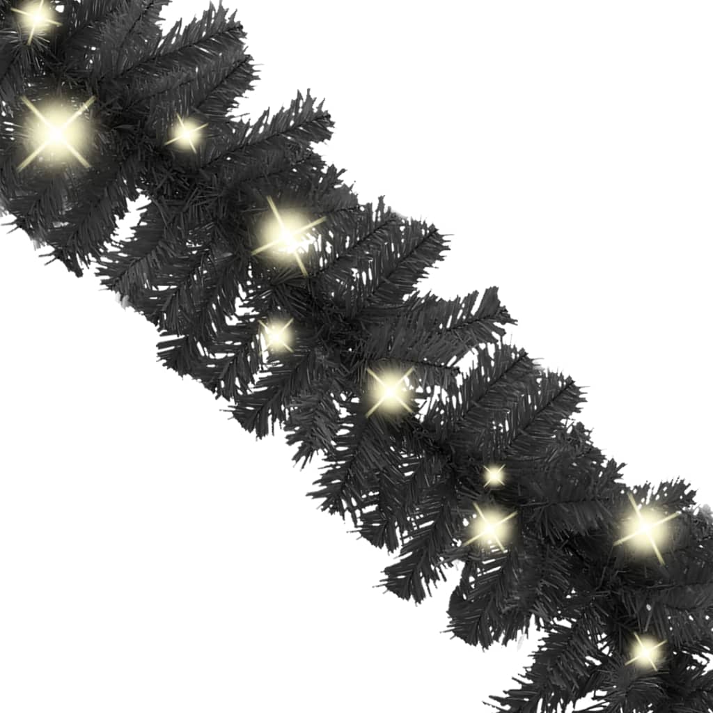 Kerstslinger Met Led-Lampjes 20 M Zwart