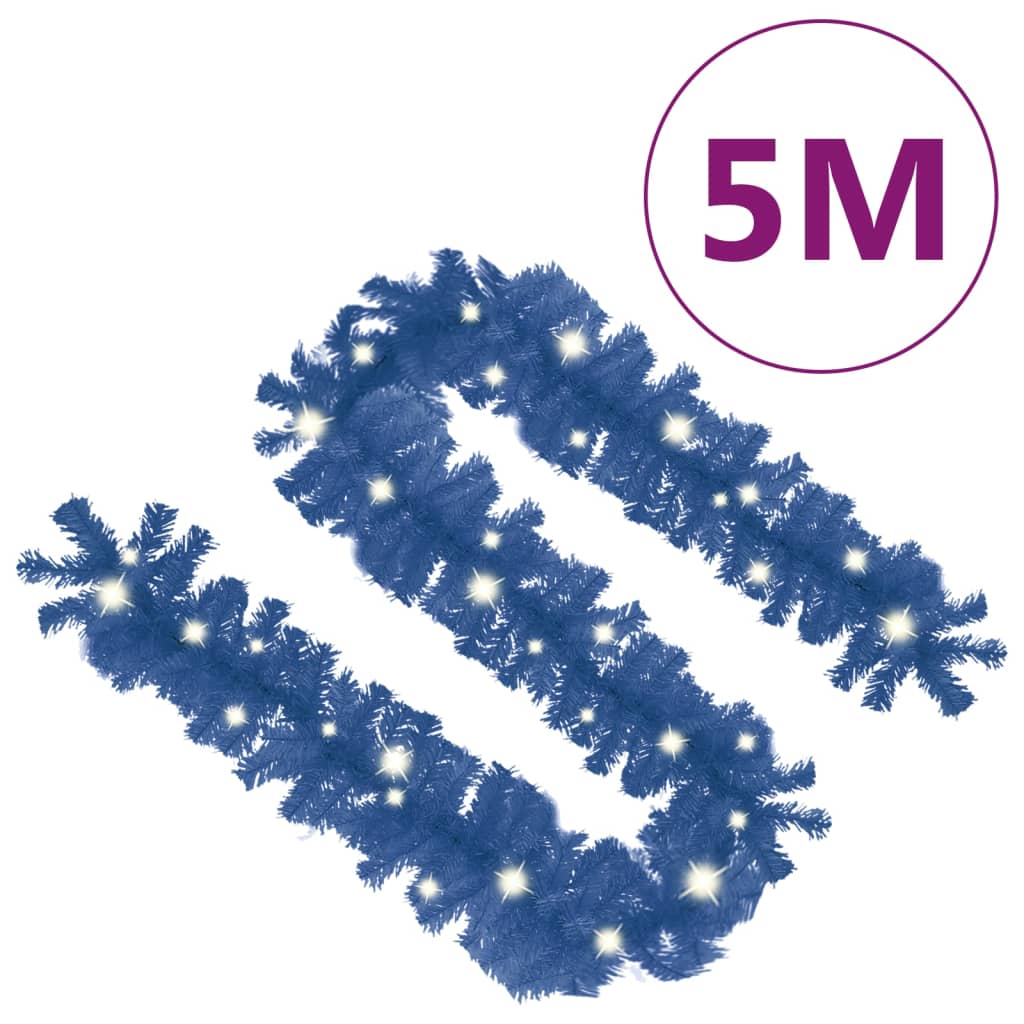 Kerstslinger Met Led-Lampjes 5 M Blauw
