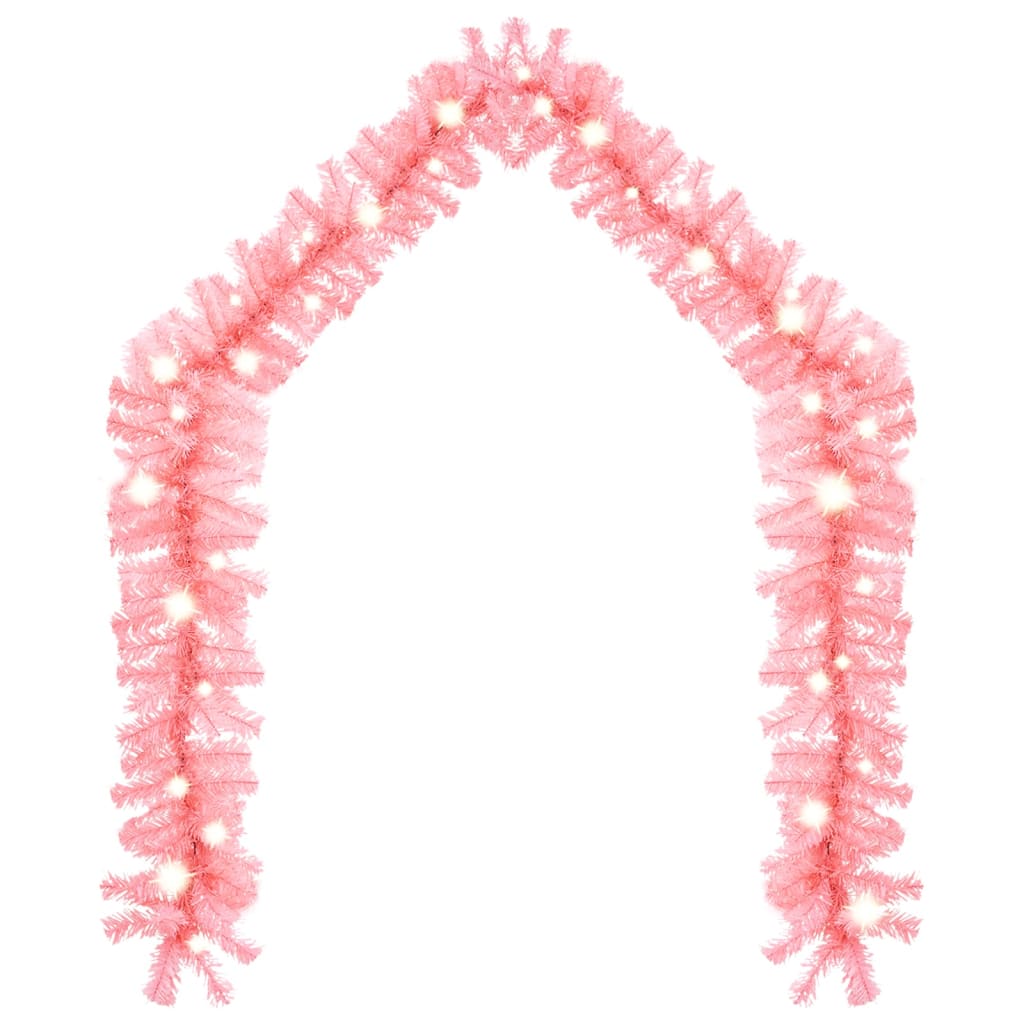 Kerstslinger Met Led-Lampjes 10 M Roze