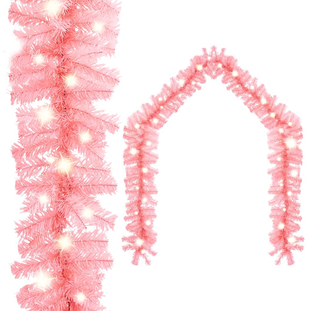 Kerstslinger Met Led-Lampjes 20 M Roze