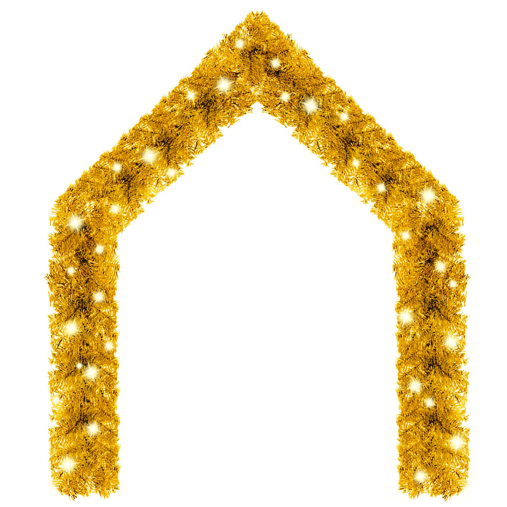 Kerstslinger Met Led-Lampjes 10 M Goudkleurig