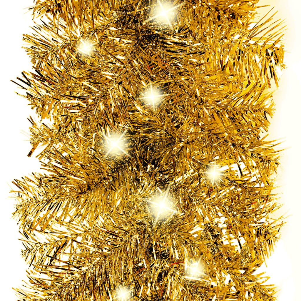 Kerstslinger Met Led-Lampjes 10 M Goudkleurig