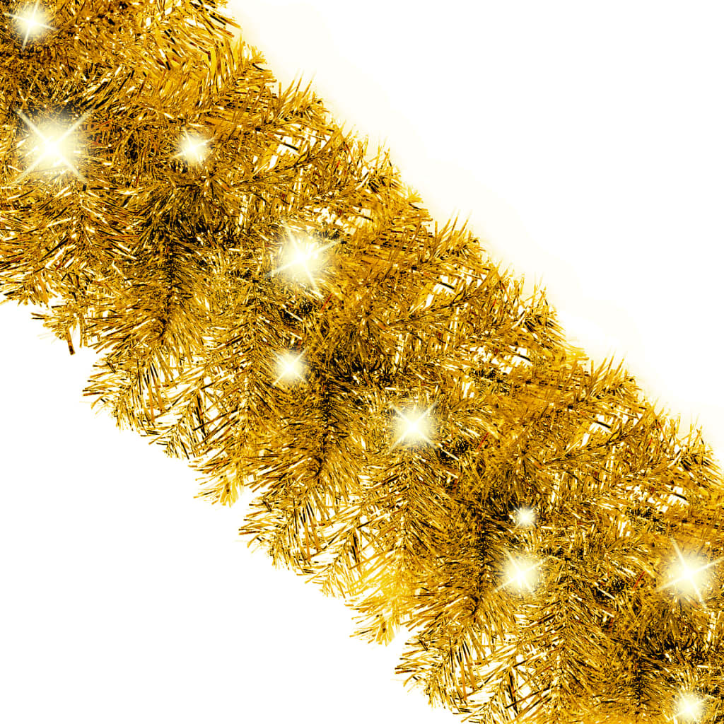 Kerstslinger Met Led-Lampjes 10 M Goudkleurig