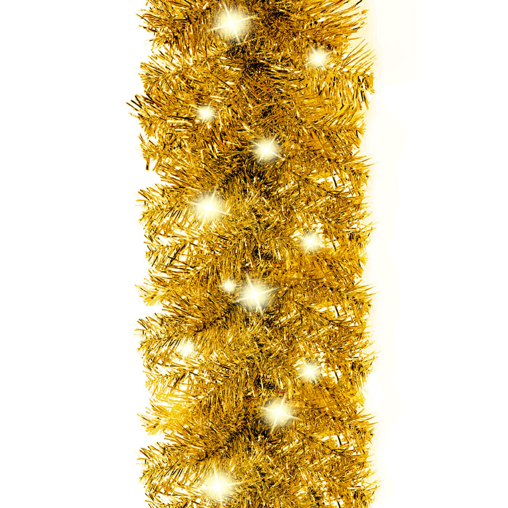 Kerstslinger Met Led-Lampjes 10 M Goudkleurig