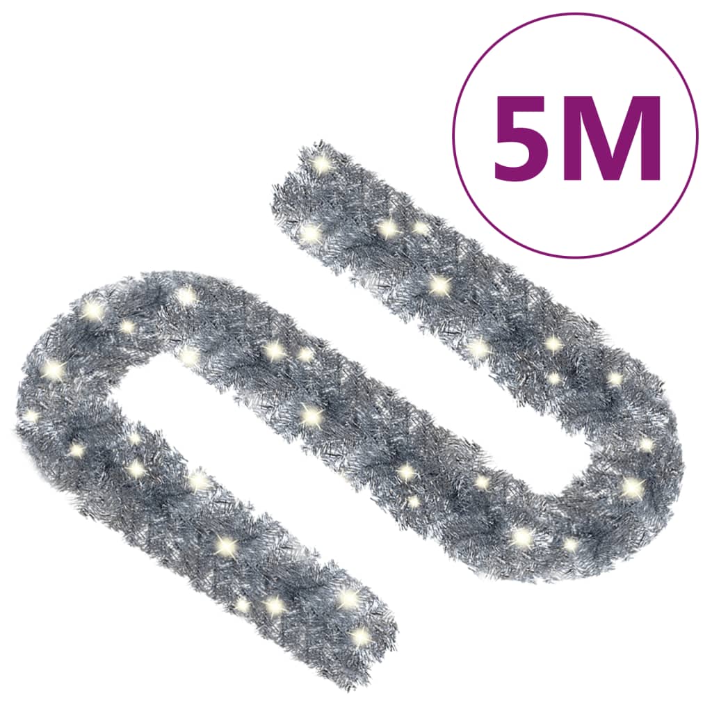 Kerstslinger Met Led-Lampjes 5 M Zilverkleurig