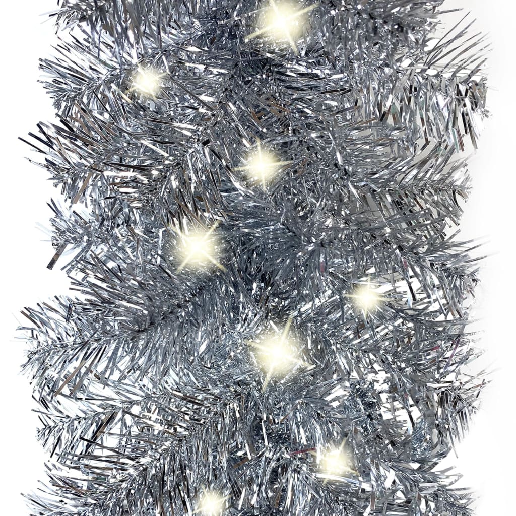 Kerstslinger Met Led-Lampjes 10 M Zilverkleurig