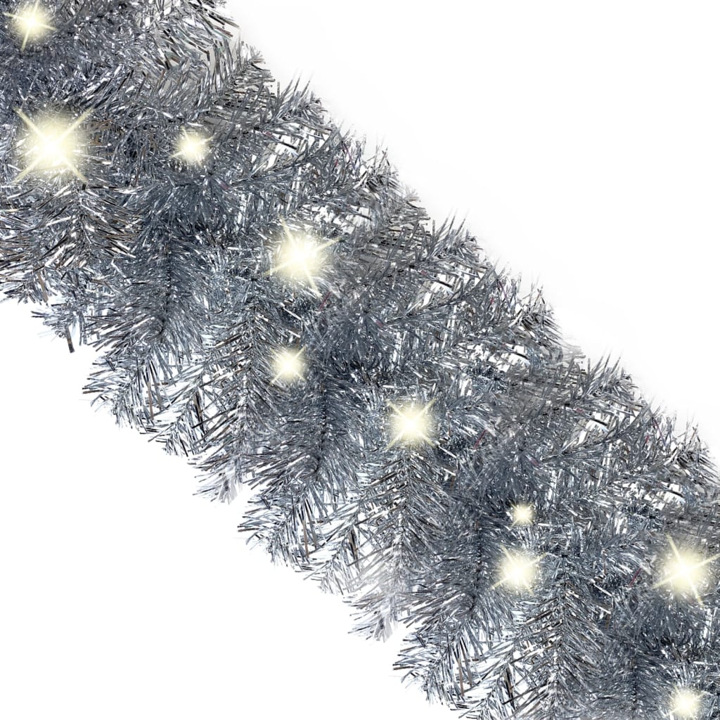 Kerstslinger Met Led-Lampjes 10 M Zilverkleurig