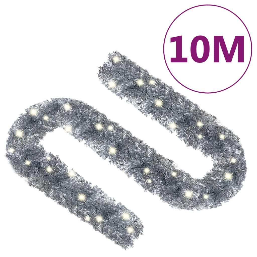 Kerstslinger Met Led-Lampjes 10 M Zilverkleurig