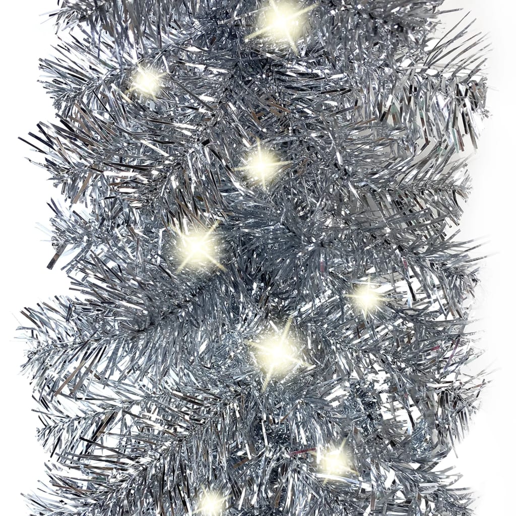 Kerstslinger Met Led-Lampjes 20 M Zilverkleurig