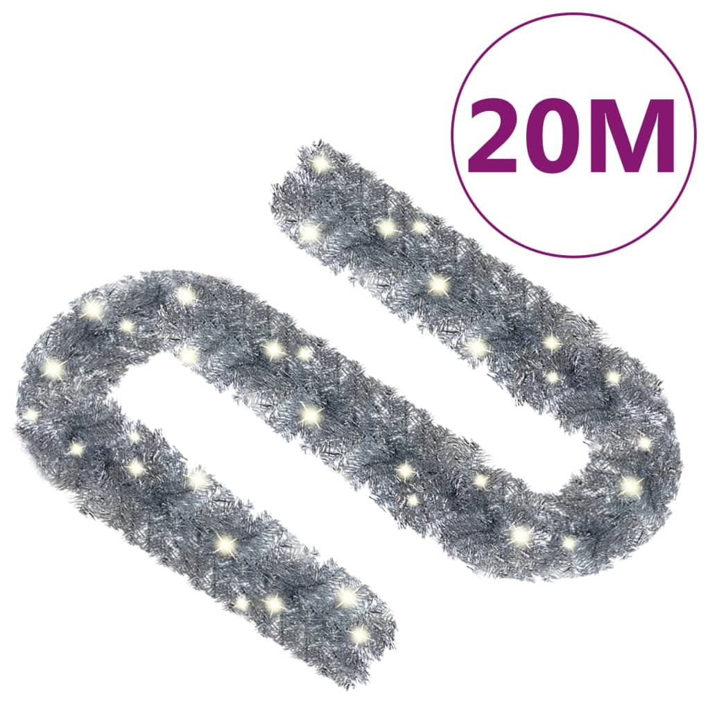 Kerstslinger Met Led-Lampjes 20 M Zilverkleurig