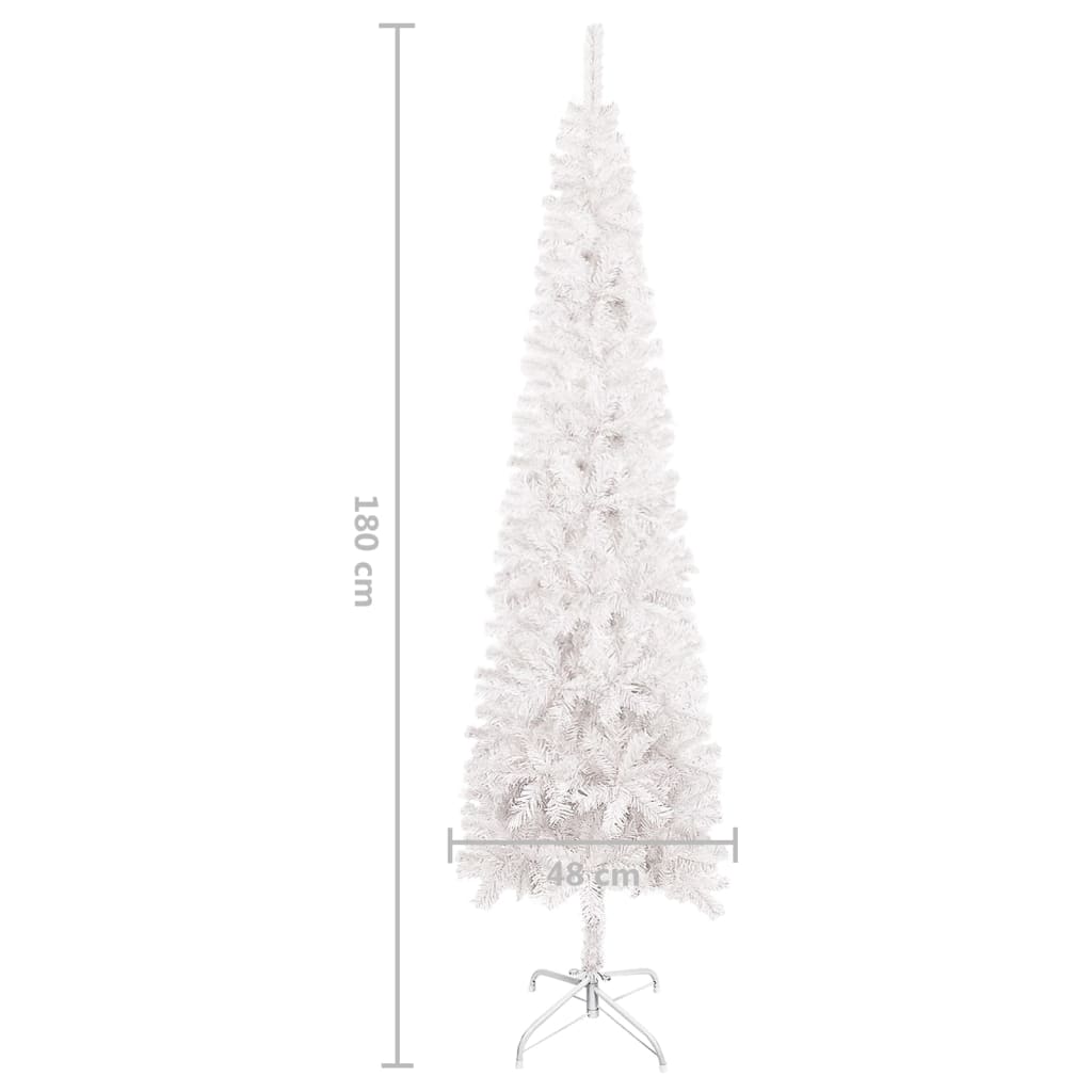 Kerstboom Smal 180 Cm Wit