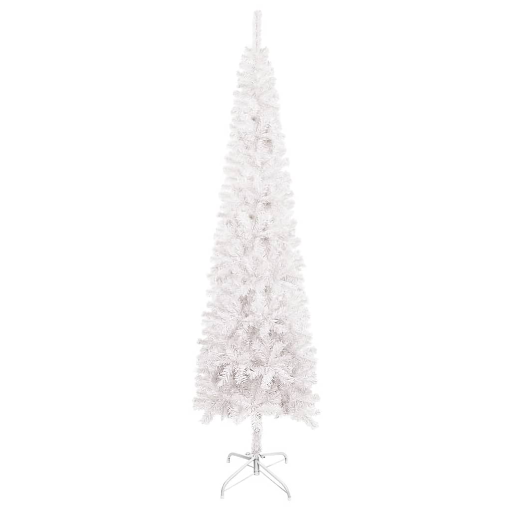 Kerstboom Smal 240 Cm Wit