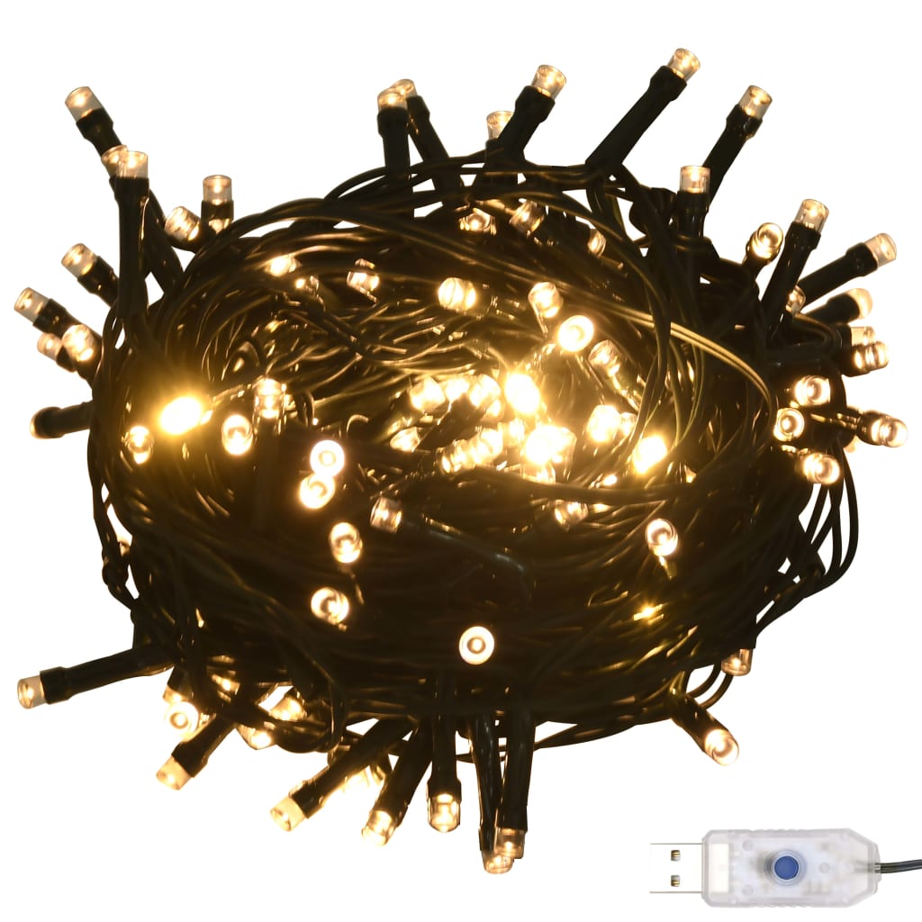 120-Delige Kerstballenset Met Piek En 300 Led's Wit En Grijs