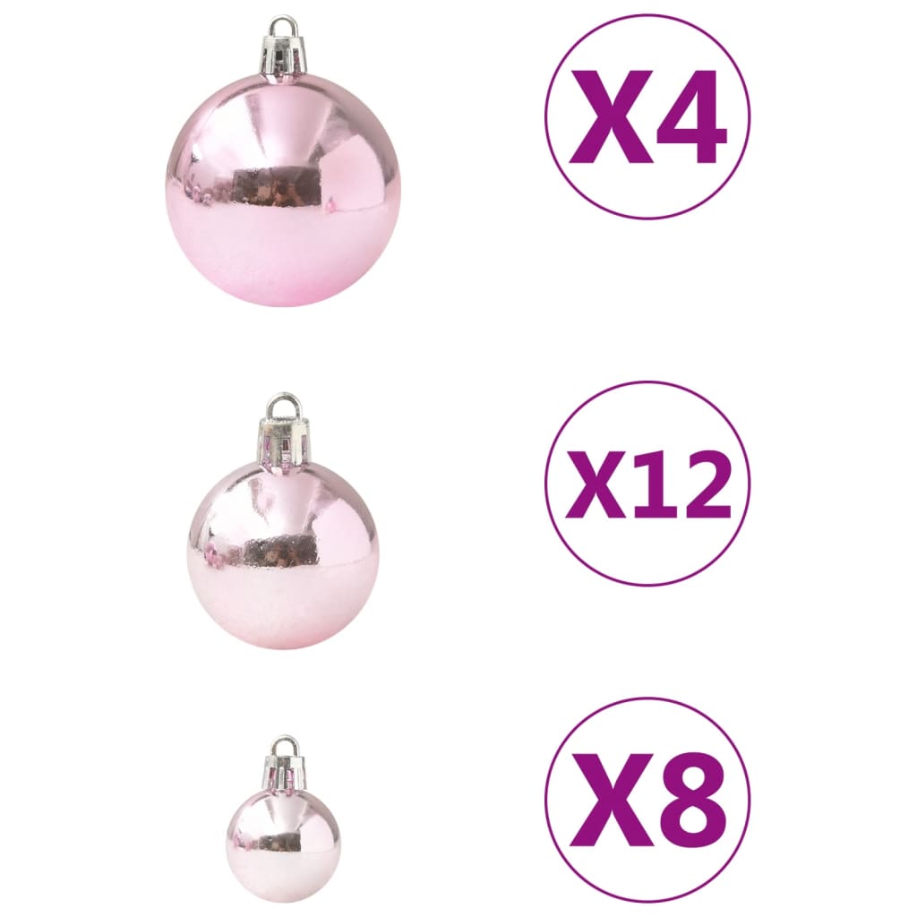 100-Delige Kerstballenset Roze
