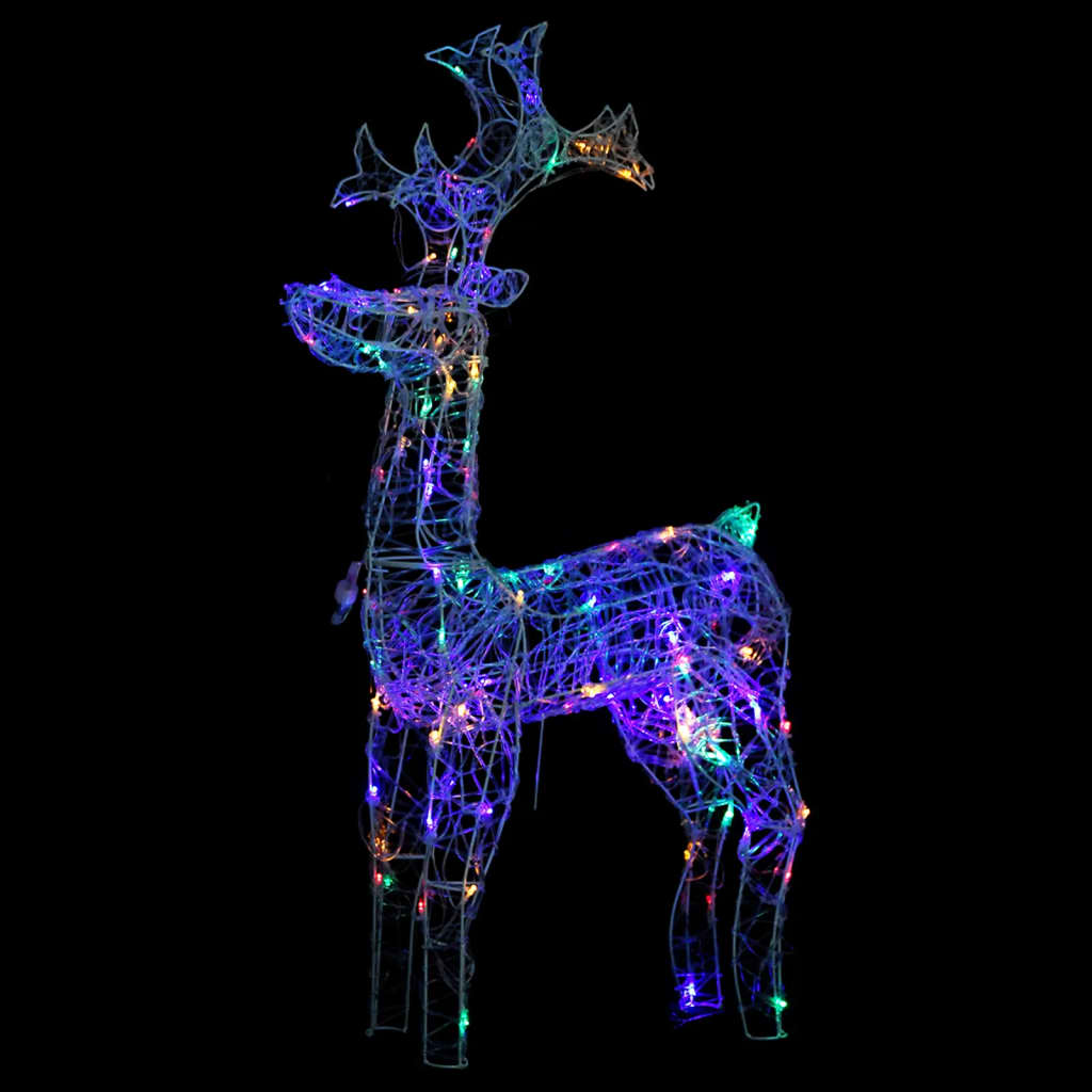 Kerstversiering Rendier 90 Led's 60X16X100 Cm Acryl
