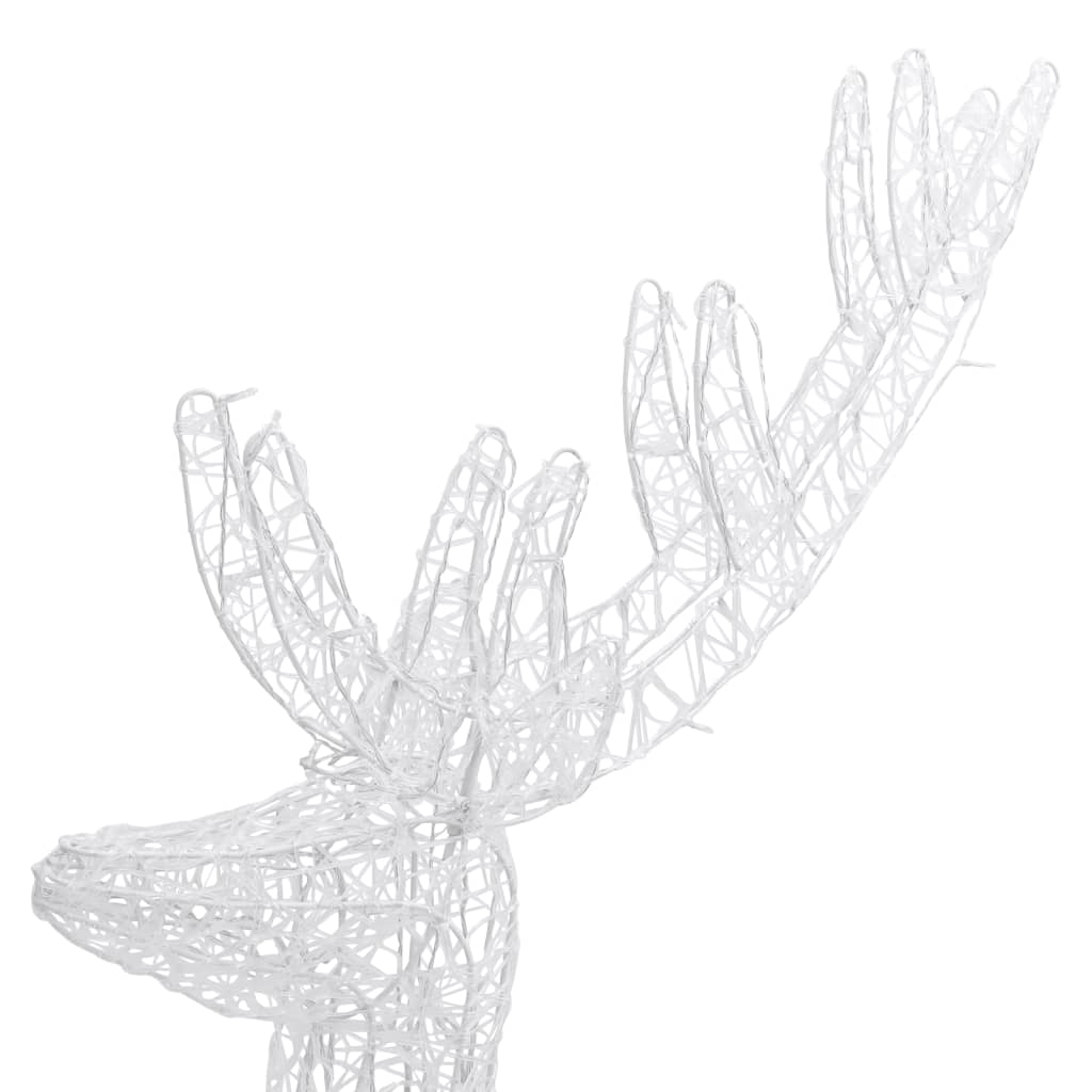 Kerstdecoratie Rendier 250 Led's Koudwit 180 Cm Acryl