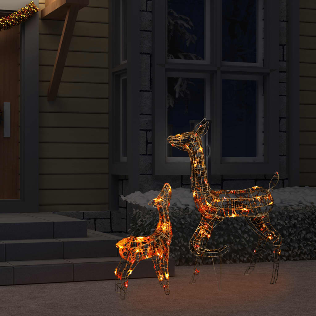 Kerstversiering Rendierfamilie 160 Led Meerkleurig Acryl