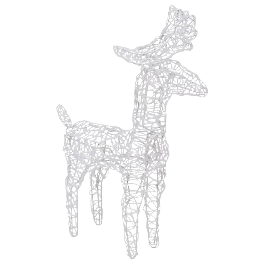 Kerstversiering Rendieren En Slee 160 Led's 130 Cm Acryl