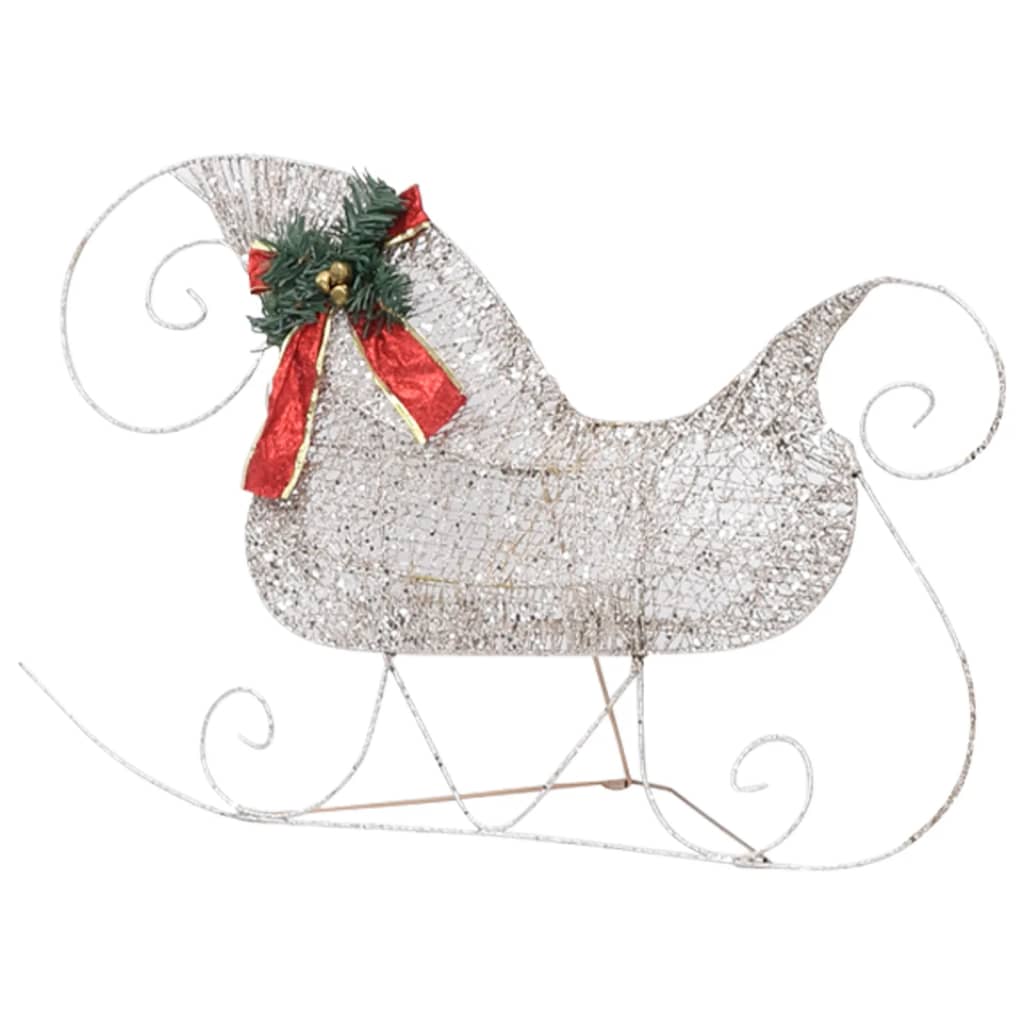 Buitenkerstversiering Rendieren En Slee 100 Led's Goudkleurig