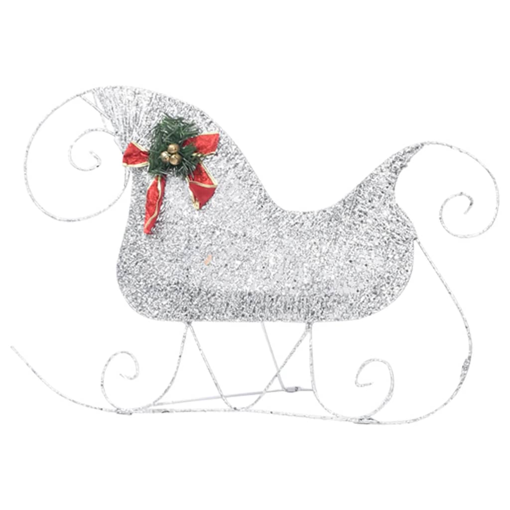 Buitenkerstversiering Rendieren En Slee 100 Led's Zilverkleurig