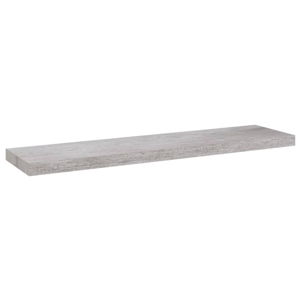 Wandschappen Zwevend 4 St 90X23,5X3,8 Cm Mdf Betongrijs