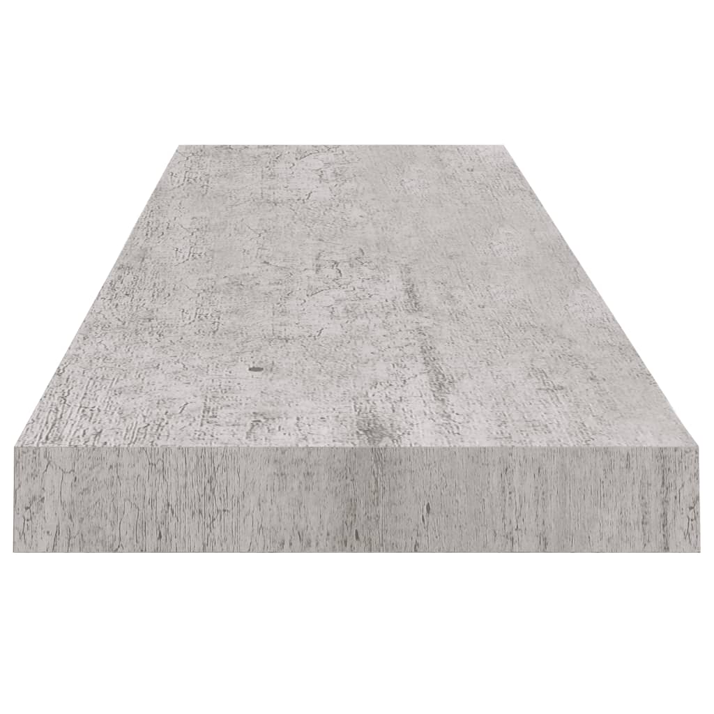 Wandschappen Zwevend 4 St 90X23,5X3,8 Cm Mdf Betongrijs