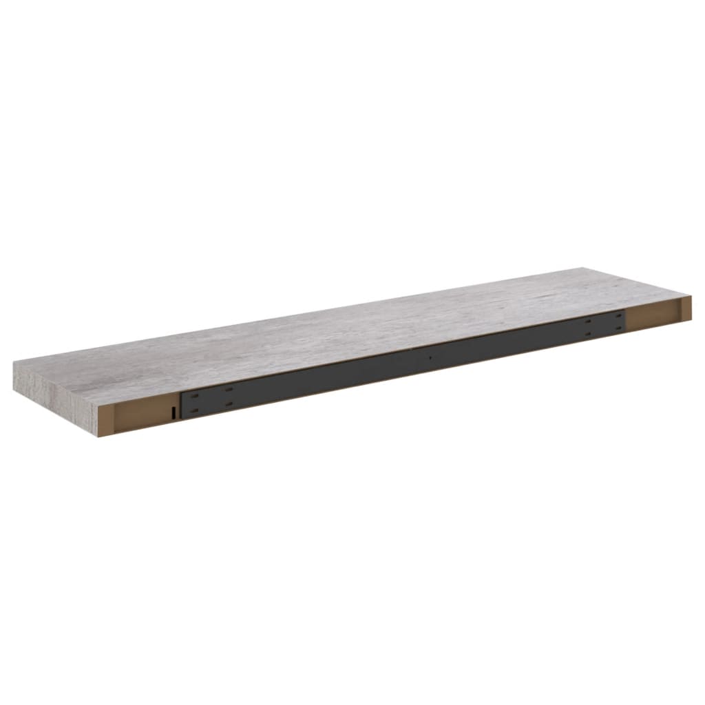 Wandschappen Zwevend 4 St 90X23,5X3,8 Cm Mdf Betongrijs