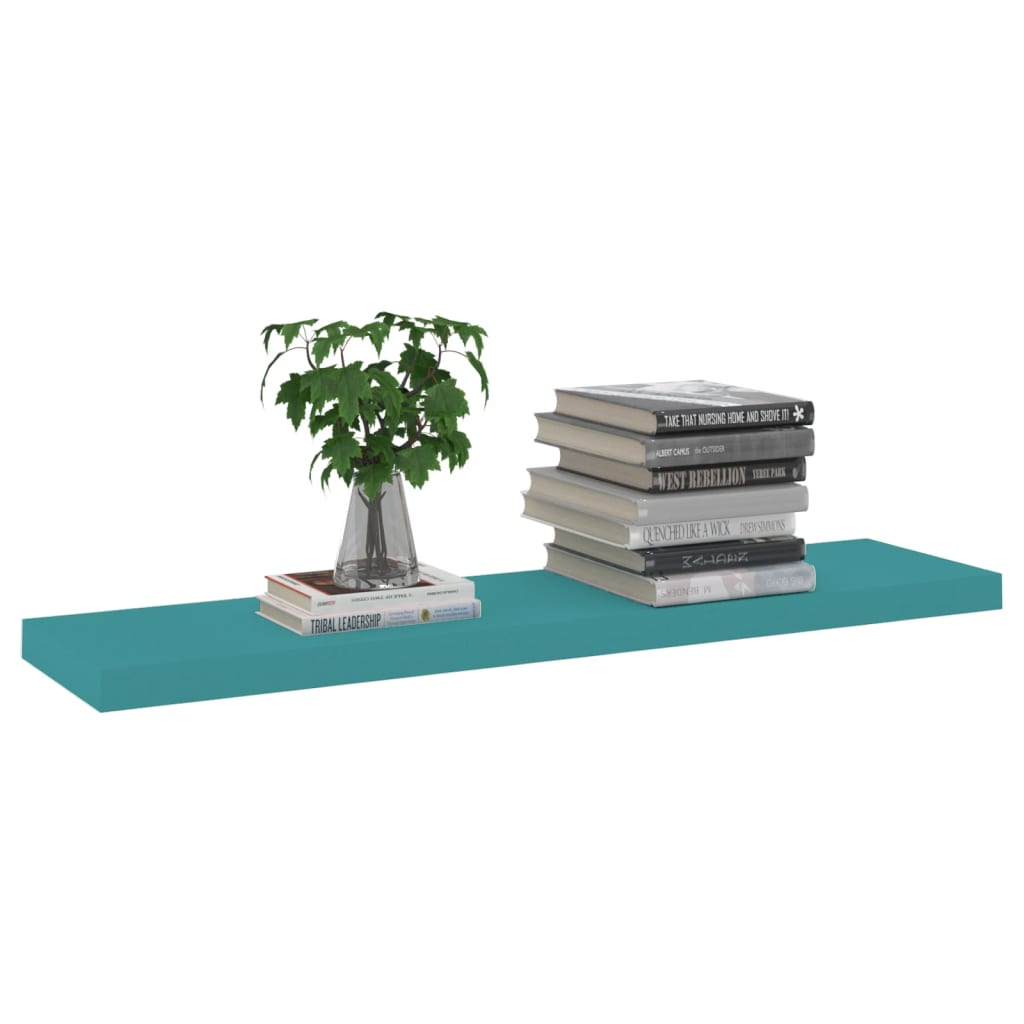Wandschappen Zwevend 4 St 90X23,5X3,8 Cm Mdf Blauw