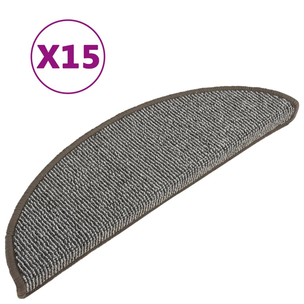 Trapmatten 15 St 56X17X3 Cm Grijs