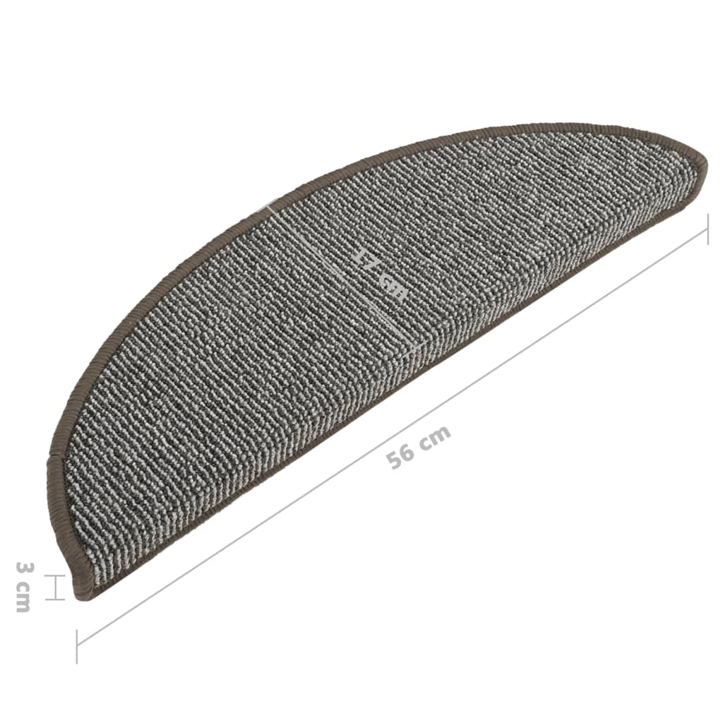 Trapmatten 15 St 56X17X3 Cm Grijs