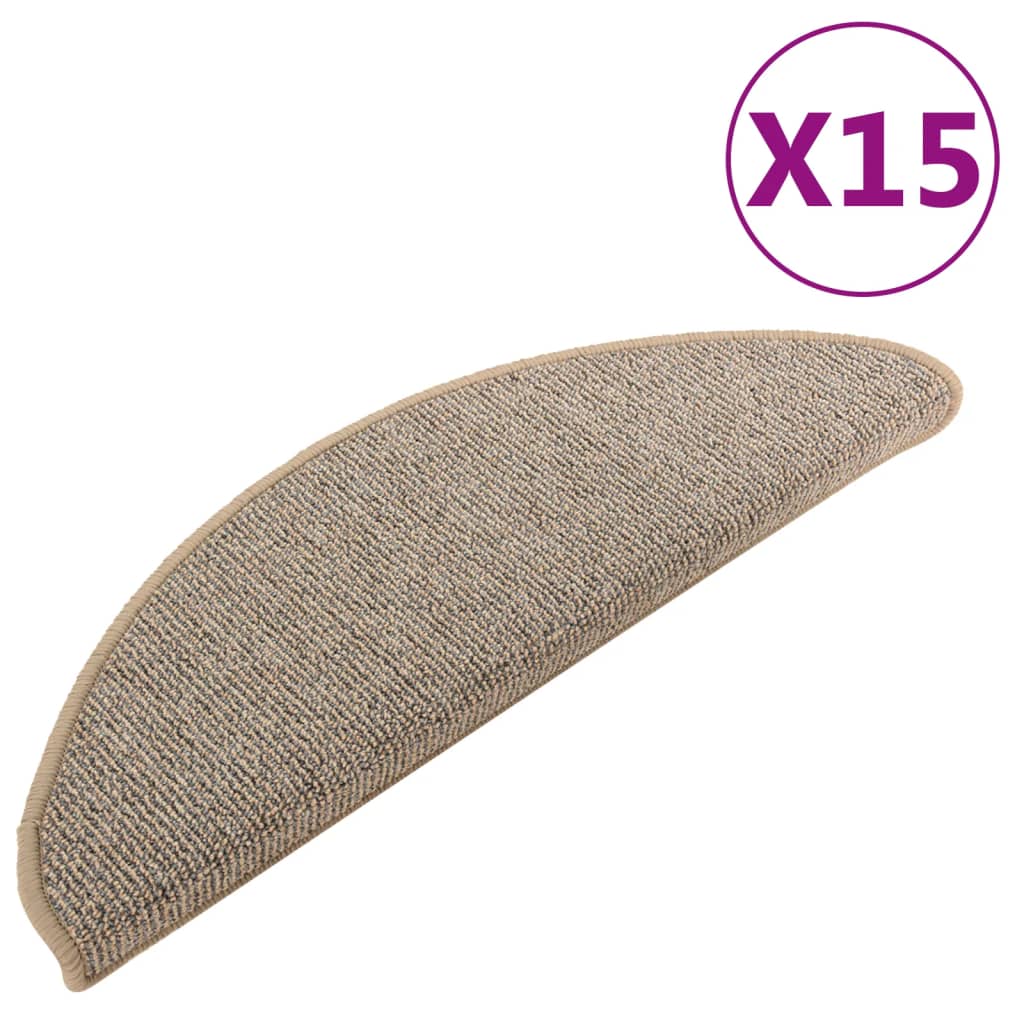 Trapmatten 15 St 65X21X4 Cm Grijs En Bruin