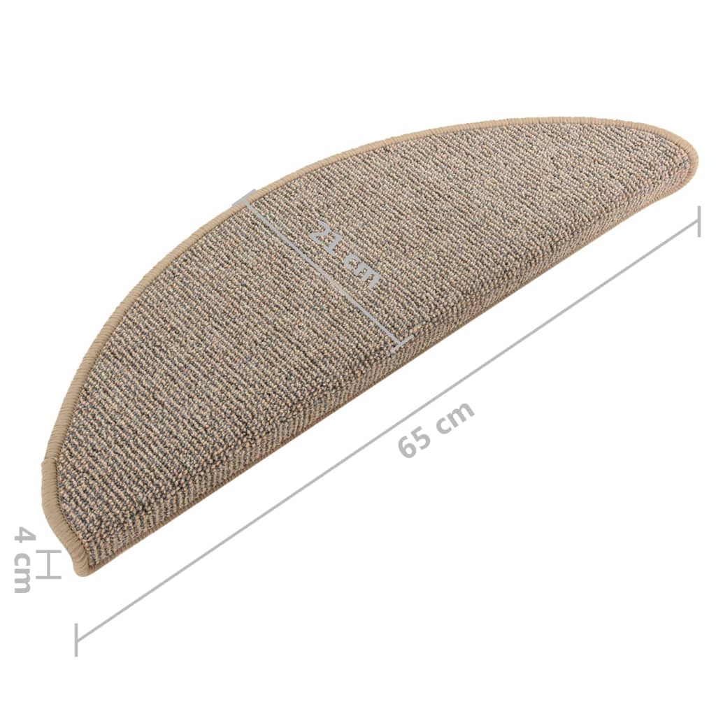 Trapmatten 15 St 65X21X4 Cm Grijs En Bruin