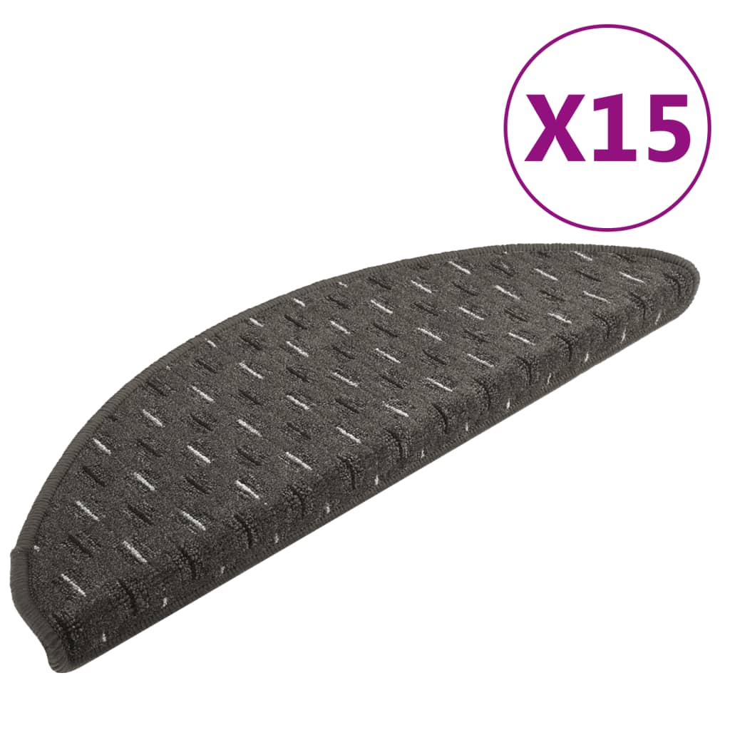 Trapmatten 15 St 56X20 Cm Antracietkleurig