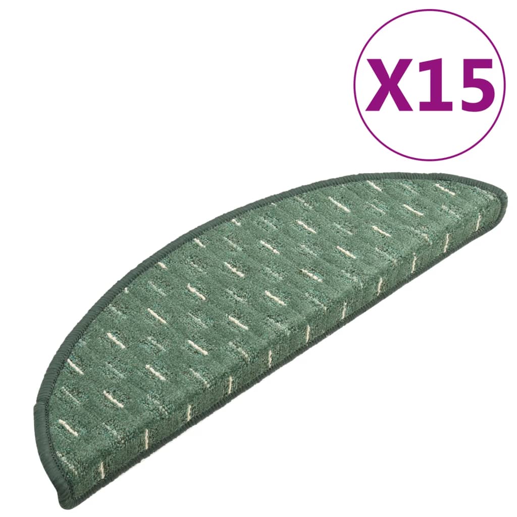 Trapmatten 15 St 65X25 Cm Groen