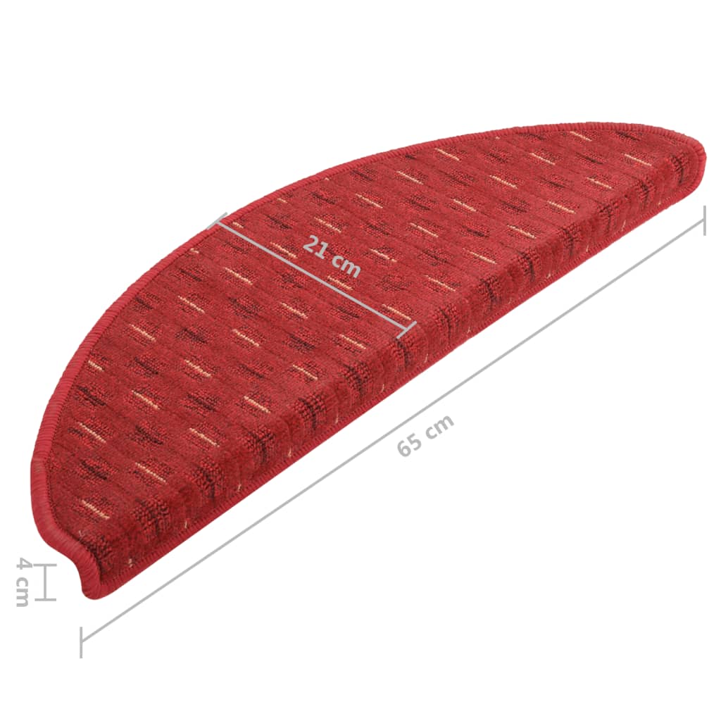 Trapmatten 15 St 65X25 Cm Rood